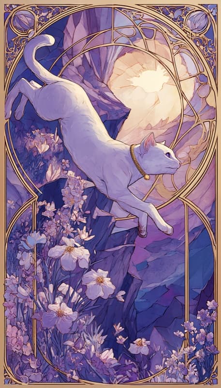 愚者（The Fool）のタロットカード画像